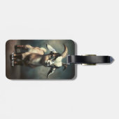 Fantasy Schattige Funny Baby Goat Bagagelabel (Achterkant horizontaal)