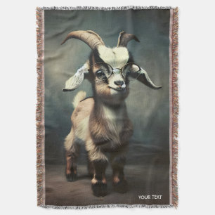 Fantasy Schattige Funny Baby Goat Deken