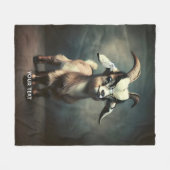 Fantasy Schattige Funny Baby Goat Fleece Deken (Voorkant (Horizontaal))