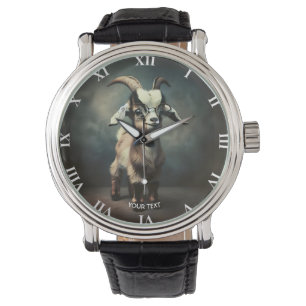 Fantasy Schattige Funny Baby Goat Horloge