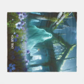 Fantasy Schattige Ghost Old House Fleece Deken (Voorkant (Horizontaal))