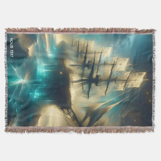 Fantasy Schattige Ghost Zee Ship Deken (Voorkant)