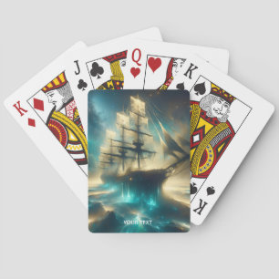 Fantasy Schattige Ghost Zee Ship Pokerkaarten