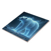 Fantasy Schattige Ghostly Polar Beer Tegeltje (Zijkant)