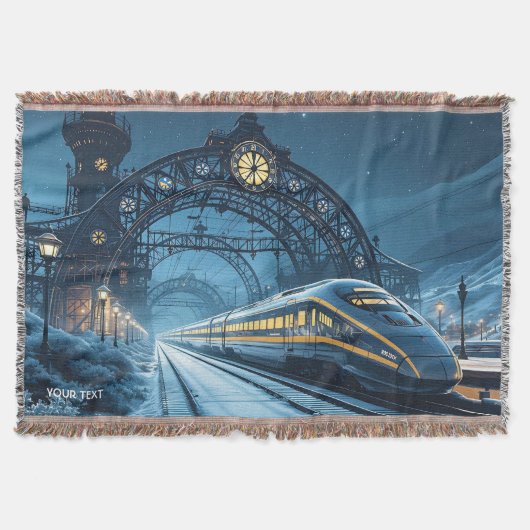 Fantasy Schattige gisteravond trein Deken (Voorkant)