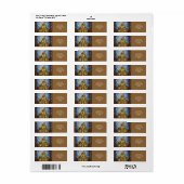 Fantasy Schattige Glas in lood Castle Etiket (Full Sheet)