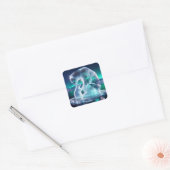 Fantasy Schattige Glass Cub Beer Vierkante Sticker (Envelop)