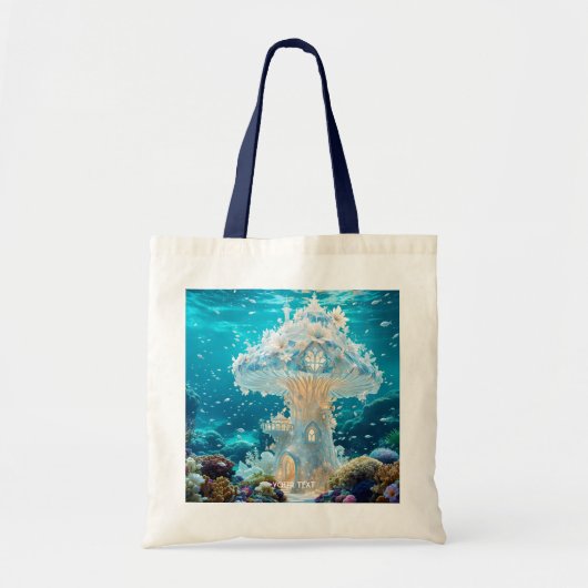 Fantasy Schattige Glass Toadstool House Tote Bag (Voorkant)