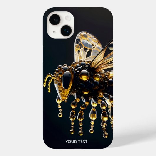 Fantasy Schattige Glass Yellow Black Bee Case-Mate iPhone Case (Achterkant)