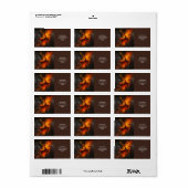 Fantasy Schattige Grand Flames Flamenco Etiket (Full Sheet)