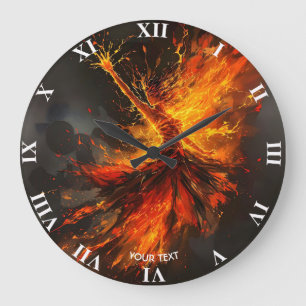 Fantasy Schattige Grand Flames Flamenco Grote Klok