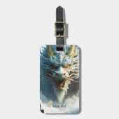 Fantasy Schattige Great Strong Dragon Bagagelabel (Voorkant verticaal)