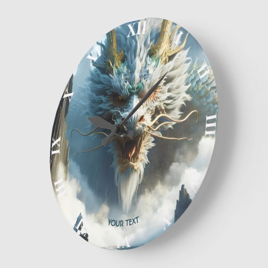 Fantasy Schattige Great Strong Dragon Grote Klok (Hoek)