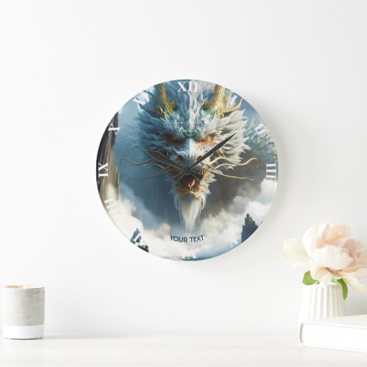 Fantasy Schattige Great Strong Dragon Grote Klok (Huis)