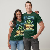 Fantasy Schattige Green Eyes Parijs T-shirt (Unisex)
