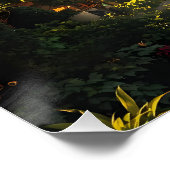Fantasy Schattige Green Future City Perfect Poster (Hoek)