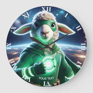 Fantasy Schattige Green Super Lamb Grote Klok