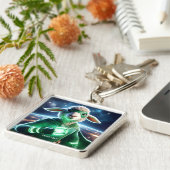 Fantasy Schattige Green Super Lamb Sleutelhanger (Zijkant)