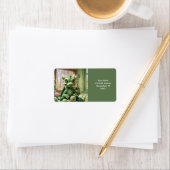 Fantasy Schattige Green Yarn Dragon Etiket (Insitu)