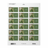 Fantasy Schattige Green Yarn Dragon Etiket (Full Sheet)