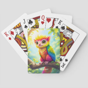 Fantasy Schattige Half Ferret Hybrid Pokerkaarten