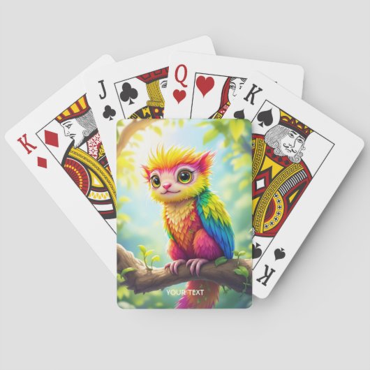 Fantasy Schattige Half Ferret Hybrid Pokerkaarten (Achterkant)