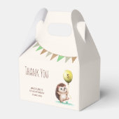 Fantasy Schattige Happy Hedgehog Balloon Verjaarda Bedankdoosjes (Voorkant Zijde)