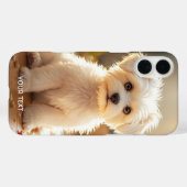Fantasy Schattige Happy Maltese Puppy Case-Mate iPhone Case (Achterkant (horizontaal))
