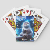 Fantasy Schattige Happy Otter Night Pokerkaarten (Achterkant)