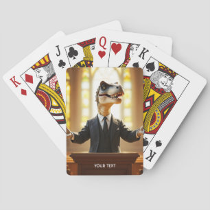 Fantasy Schattige Happy Velociraptor Raptor Pokerkaarten