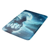 Fantasy Schattige Horse Wings Moon Badmat (Gekanteld)