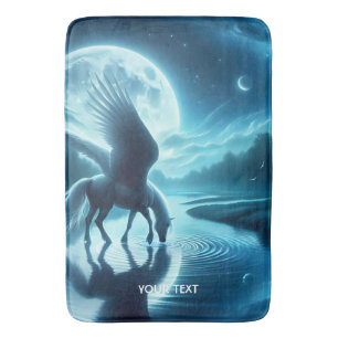 Fantasy Schattige Horse Wings Moon Badmat