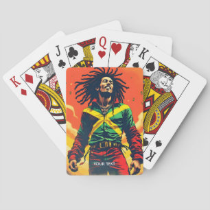 Fantasy Schattige Jamaica Vlag Zon Pokerkaarten