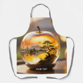 Fantasy Schattige Japans Apple Uitzicht Schort (Voorkant)