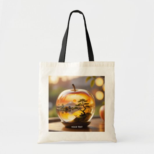 Fantasy Schattige Japans Apple Uitzicht Tote Bag (Voorkant)