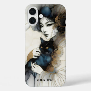 Fantasy Schattige Japans Meisje Cat iPhone 16 Plus Hoesje
