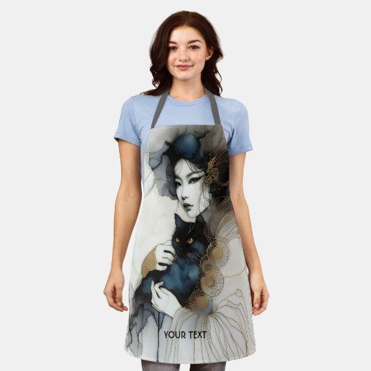 Fantasy Schattige Japans Meisje Cat Schort (Gedragen)