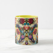 Fantasy Schattige kat Glas in lood Mok (Midden)
