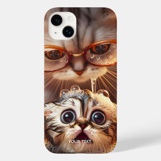 Fantasy Schattige Kattenwaskitten Case-Mate iPhone Case (Achterkant)