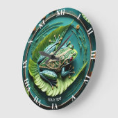 Fantasy Schattige kikkerblaadjes filigraan Grote Klok (Hoek)