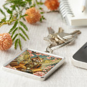 Fantasy Schattige King Tanuki Tea Sleutelhanger (Zijkant)