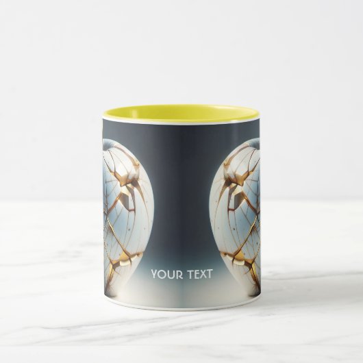 Fantasy Schattige Kintsugi Porcelain Apple Mok (Midden)