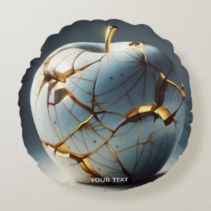 Fantasy Schattige Kintsugi Porcelain Apple Rond Kussen