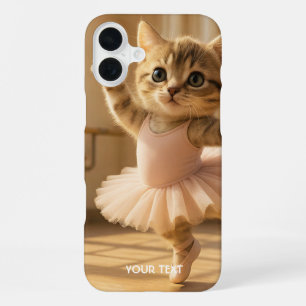Fantasy Schattige Kitten Kleine Ballerina iPhone 16 Plus Hoesje