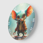 Fantasy Schattige klein Schattig schepsel Grote Klok (Hoek)
