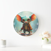 Fantasy Schattige klein Schattig schepsel Grote Klok (Huis)