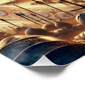 Fantasy Schattige Knight Sword Legend Perfect Poster (Hoek)