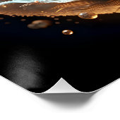 Fantasy Schattige Koi Yin Yang Perfect Poster (Hoek)
