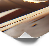 Fantasy Schattige konijntje Drink koffie Perfect Poster (Hoek)