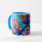 Fantasy Schattige koraalrif van Lionfish Mok (Voorkant links)